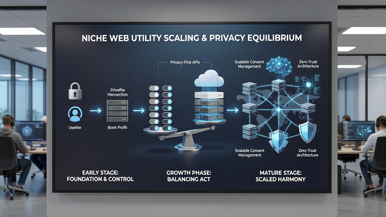 Team reviewing privacy compliance dashboards during platform expansion